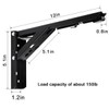 12 Inch Folding Shelf Hinges,90 Degree Shelf Bracket Hinge,Fold Down