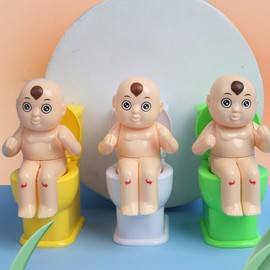 ibasenice 2 Pcs Toys Decompression Toys Prank Toilet to Toilet Doll Prank Toy for Women Children