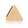 GEARONIC Digital Alarm Clock Wooden Alarm Clock Wood Modern Triangle