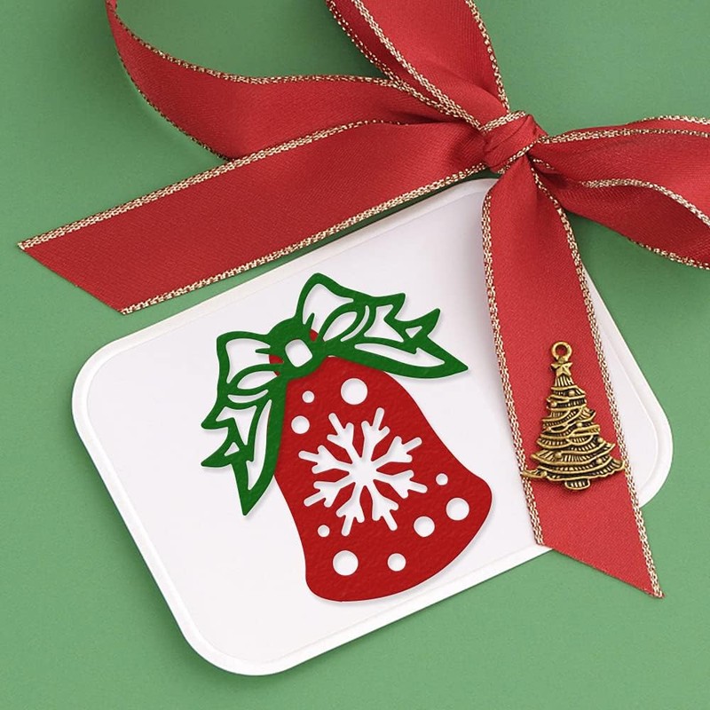 Hying Christmas Bell Bow Cutting Dies for Card Making and