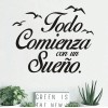 Decor Todo Comienza con un Sueno. Wall Decor / Home