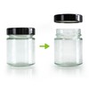 GPK4ALL 5oz Glass Jar with Metal Lids, Pack of 12