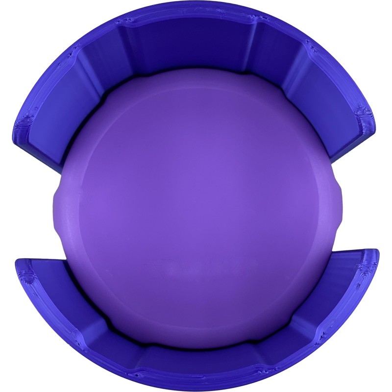 Mason Jar Lid Stack Organizer (Purple, Large - Hexagon)