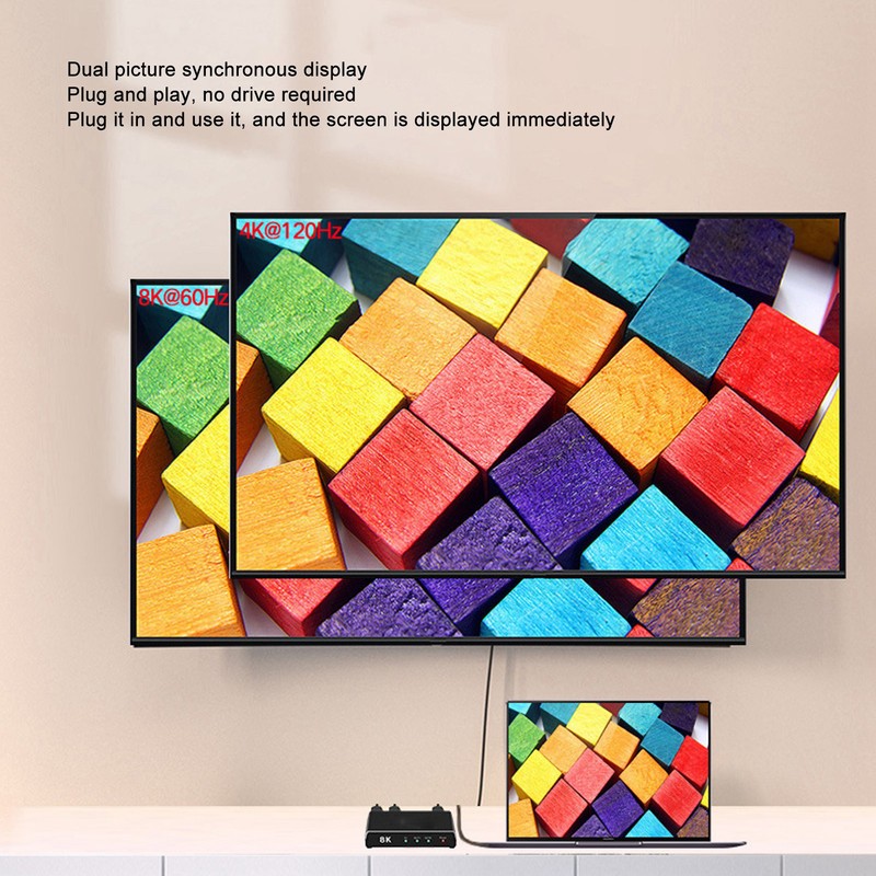 HD Multimedia Interface Splitter 1 In 2 Out 8K 60Hz