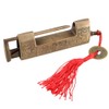 9cm Traditional Chinese Door Lock Brass Antique Style 5cm Spacing