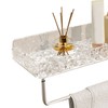 Bathroom Shelves Acrylic Space Saving Hole Free Floating Wall Mounted