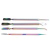 4pcs Stainless Steel Nail Cuticle Pusher Cuticle Trimmer Remover Set