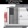 BOGAR TECH DESIGNS Precut American Flag Side Rear Tailgate Decal