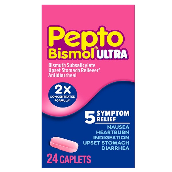 Pepto-Bismol Pepto Bismol Caplets Ultra for Nausea Heartburn Indigestion Upset