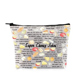 PYOUL Cosmetic Bag Funny Funny Funny Gourmet Gift for Fans, beige