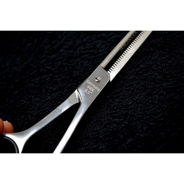 XPERSIS PRO - Tijeras afiladas para cortar el pelo y tijeras de adelgazamiento, de acero de alta calidad con reposamuñecas