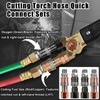 Oxy Acetylene Torch Hose Quick Connects B-Size 9/16"-18 4PCS