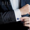 DAKS Ducks Round Lapis Lazuli Stone Cufflinks Cufflinks Cufflinks dc10121