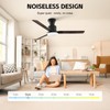 Obabala 52" Outdoor Ceiling Fan, LED Light, Smart Reversible DC