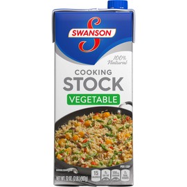 Swanson Vegetable Cooking Stock, 32 oz. Carton (Pack of 12)
