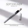 White Eyeliner Pencil Set, 6 Eye Liner Pencils With Sharpener,
