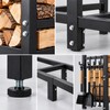 Heavy Duty Firewood Rack for Indoor & Outdoor Log Storage