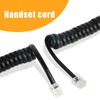 Uvital 5 Meters Telephone Phone Handset Cable, 2Pack RJ9 Coiled