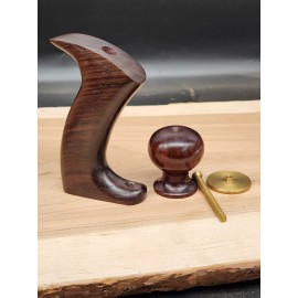 Michael Klein Woodworks E.I. Rosewood Tote & Knob Lie Nielsen No 62, 164 Low Angle Plane W/ Brass Hrdwre