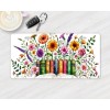 Twisted R Design Books and Wildflowers Aluminum Front License Plate