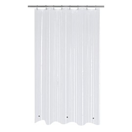 Mrs Awesome RV Stall Shower Curtain Liner with 3 Magnets 47 x 64 inch, Waterproof Thick PEVA Shower Liner for Bathroom 47x64, Clear