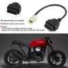 OBD2 Cable Connector, Motorcycle 4 Pin Diagnostic Cable Adapter, OBDII