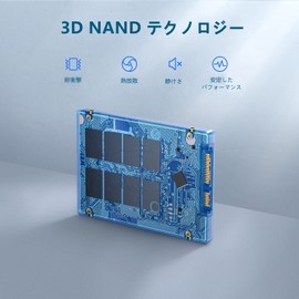Vansuny Internal SSD 512GB SATA III SSD 2.5" Internal Solid State Drive Advanced 3D NAND Flash Up to 500MB/s PC Laptop Hard Drive