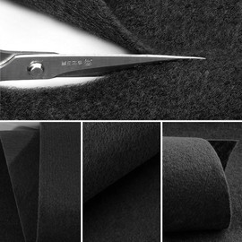 Felt Fabric 30 cm x 250 cm x 3 mm, Craft Felt, Decoration Felt, Soft Felt, for Felt Mat, Coasters, Decorative Felt Bag Felt for Sewing and DIY Crafts (Black)