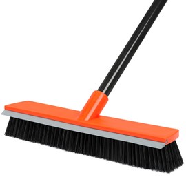 16 Inch Push Broom Heavy-Duty Outdoor Commercial Broom Brush