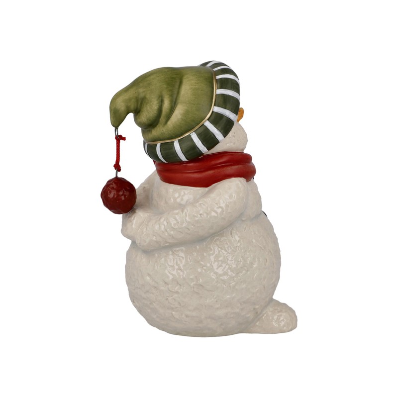 Goebel Snowman Figurine My Favourite Hat Stoneware 66-704-17-1, White