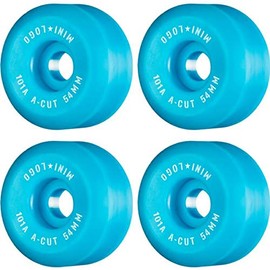 Mini Logo Skateboards A-Cut Blue Skateboard Wheels - 54mm 101a (Set of 4)