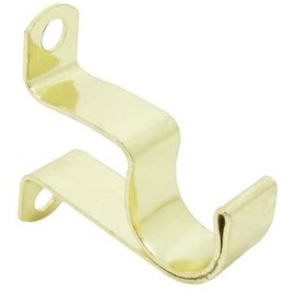 Spring window Fashions 7/16-Inch Round Cafe Curtain Rod (48 to 84-Inch Width, Brass)