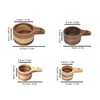 4PCS Measuring Cups Set Clear Scale Comfortable Handle Rounded Edges