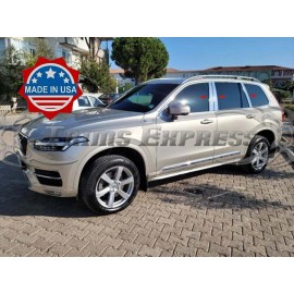 Made in USA - Trims Express 2015-2025 Volvo XC90 6Pc Chrome Pillar Post Stainless Steel Trim Door Cover
