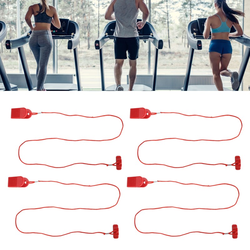 4pcs Magnetized Treadmill Safety Switch Emergency Universal Accessory Treadmill Magnetic
