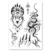 AWAKEN Tattoo Temporary Semi-Permanent Temporary Tattoo Stickers Waterproof Vegetable Formula