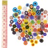 75 Grams Mixed Millefiori Glass Pebbles Mosaics Size 8-12mm Approx