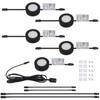 LUMILAND Wired LED Puck Lights 120V (2.7Wx5) Plug-in Lighting Warm