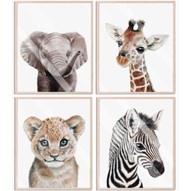 Safari Nursery Decor, Baby Safari Nursery Decor, Nursery Wall Decor, Nursery Safari Decor Nursery, Baby Decor, Jungle Decor, Nursery Wall Art, Baby Wall Decor, Jungle Nursery Decor Set of 4, 8"X10"