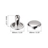 sourcing map 50 Sets Leather Rivets, 9mm Double Cap Rivets