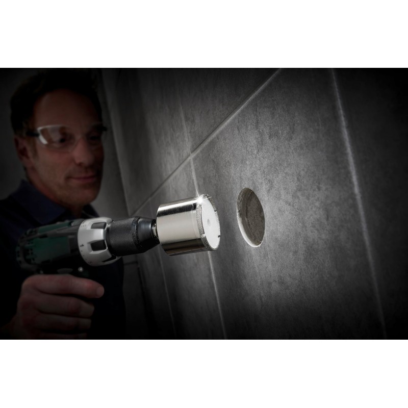 Wolfcraft 5931000 Diamond Ceramic Hole Saw accessory with 10 mm