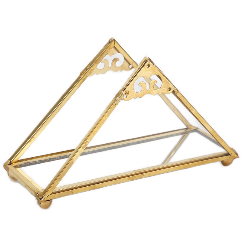 Mirror Jewelry Tray Glass Perfume Storage Tray Jewelry Plate Golden