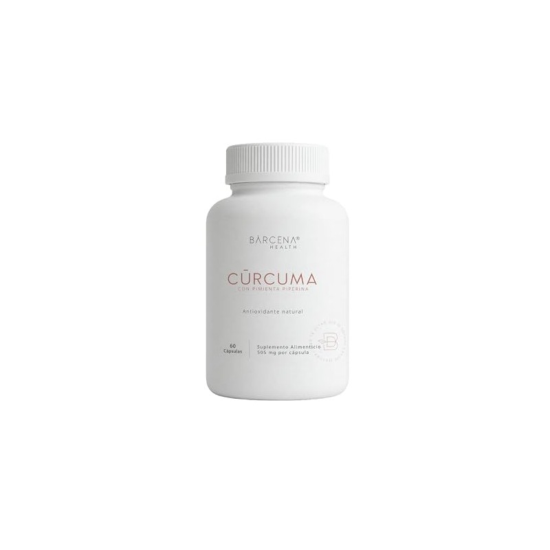 DIANA BÁRCENA HEALTH - Cúrcuma 500mg con Pimienta Piperina (Alta