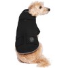 Canada Pooch Torrential Tracker Dog Rain Jacket (Black, 8 (7-9"