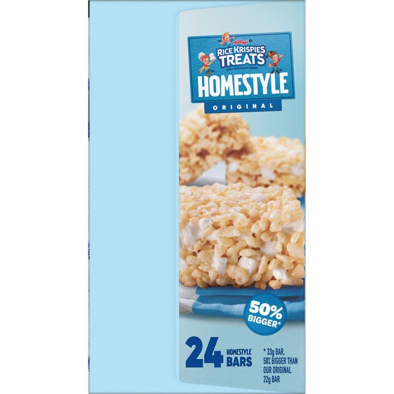 Rice Krispies Treats Homestyle Marshmallow Snack Bars, Kids Snacks, Lunch