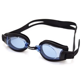 Swans SWRV-003N (BL) Swim Goggles, For Adults, Anti-Fog, UV Protection, Antibacterial, F, One Size Fits All