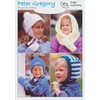Peter Gregory Double Knitting DK Pattern - 7107 Children’s Hats