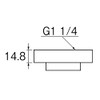 SANEI MU32-52S-32 Nut and Gasket Set for Washroom Drain Stopper