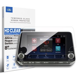INNOSURE Tempered Glass Screen Protector for Nissan Altima S/SV/SR (2019-2025), Rogue S/SV (2021-2025), Sentra SV/SR (2020-2025) 8" Infotainment Touchscreen (HD Clear)