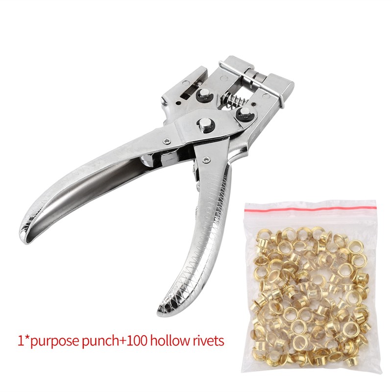Rivet Setter Punch Pliers Belt Holes Eyelet Setting Tool with